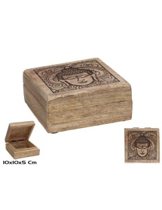 CAJA MADERA BUDA 10X10X5CM