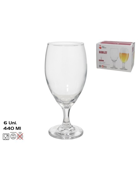 SET 6 COPAS CERVEZA LAGO 440ML