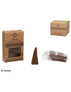 INCIENSO 5 CONOS MUSK ORGANICO