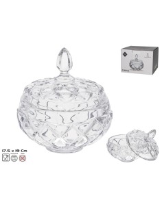 BOMBONERA CRISTAL KIRTU 17,5X17,5X19 CM