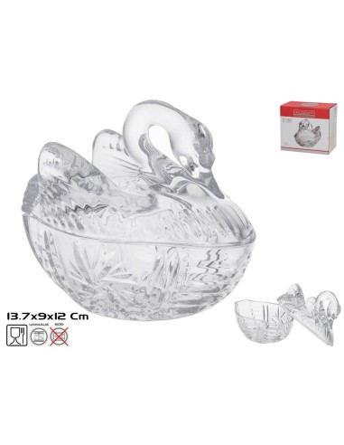 SALERO CRISTAL CISNE 13,7X9X12CM