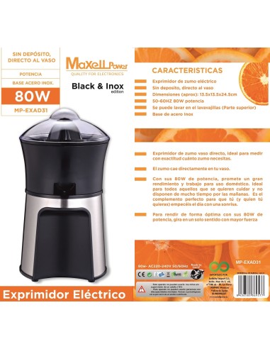 EXPRIMIDOR DE ZUMO ELECTRICO MPEXAD31 - 9577