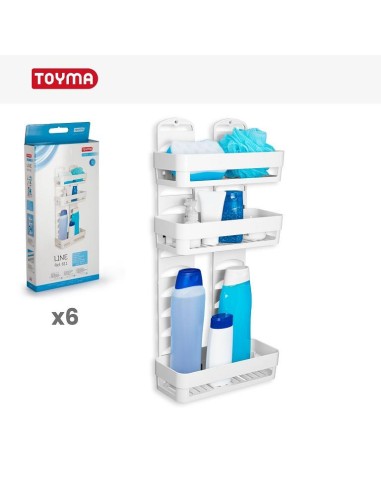 ESTANTE TRIPLE LINE BLANCO 34 x 12,5 x 60