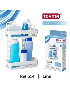 ESTANTE DOBLE LINE BLANCO 34 x 12,5 x 41