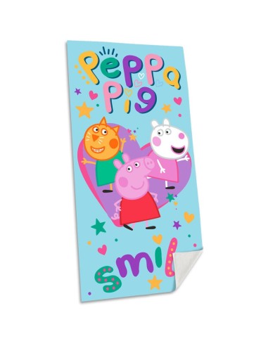 TOALLA DE ALGODON 70x140CM PEPPA PIG (6x4)