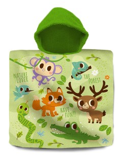 PONCHO DE ALGODON 60x120CM INTO THE FOREST (6x4)