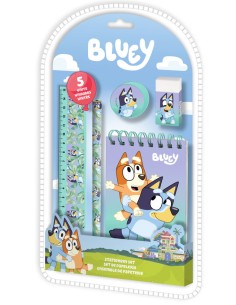 SET DE PAPELERIA 5PCS BLUEY (6x4)
