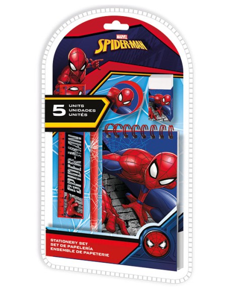 SET DE PAPELERIA SPIDERMAN (6x8)