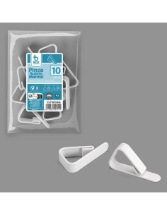 S/10 PINZA BLANCA SUJETAMANTEL PS 3,90 X 1,30 X 5,50 CM
