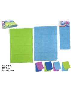 SET 2 BAYETAS MICROFIBRA 40X60CM 260G