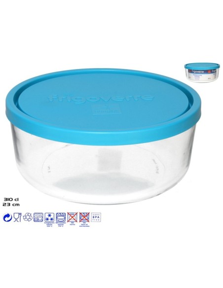 FIAMBRERA CRISTAL C/TAPA 310CL 23CM