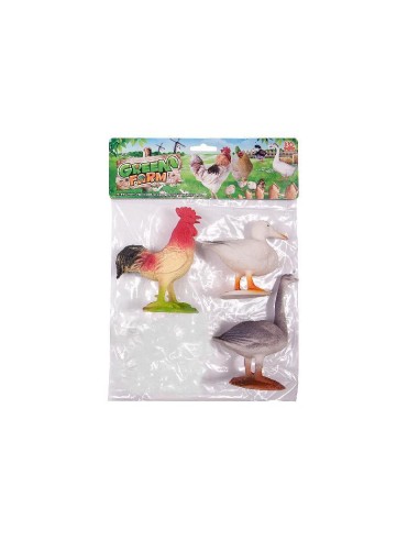 ANIMALES GRANJA SURTIDOS 3 BOLSA