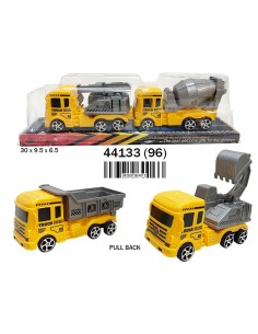 BURBUJA 2 CAMIONES CONSTRUCCION PULL BACK 2 SURT. (24)(96)
