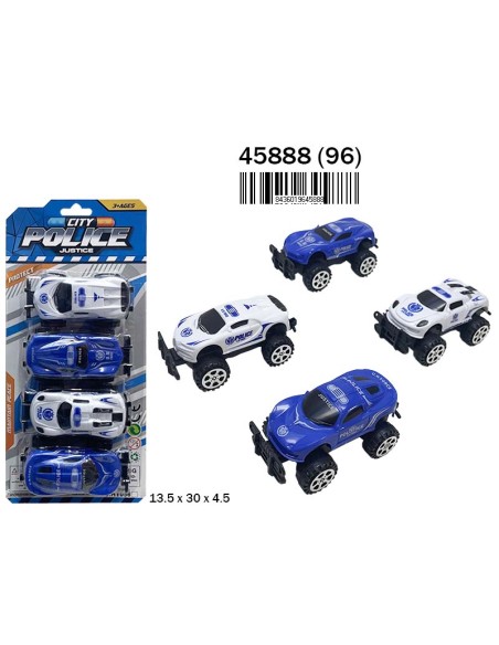 BLISTER 4 TRUCKS POLICIA (24)(96)