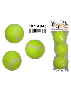 3 PELOTAS TENIS EN BOLSA (12)(60)