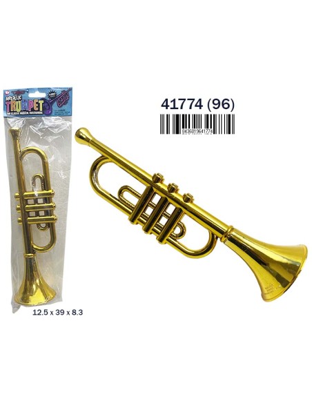 BOLSA TROMPETA DORADA 33CM. (24)(96)