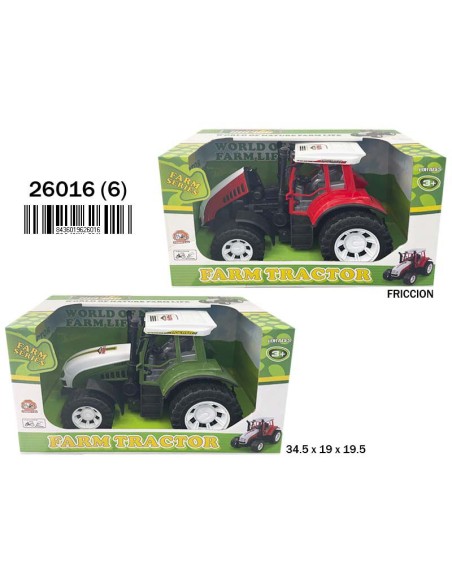 CAJA ABIERTA TRACTOR FRICCION GRANDE 2 STDOS. (6)(6)