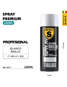 SPRAY 200ML BLANCO BRILLO