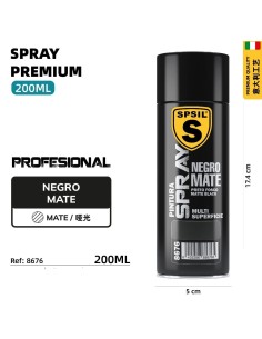 SPRAY 200ML NEGRO MATE