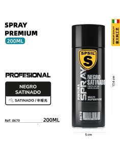 NEGRO SATINADO 200ML