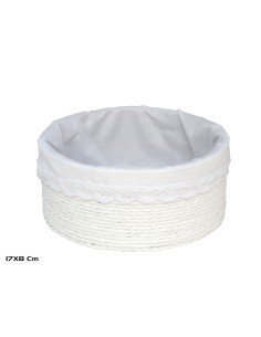 CESTA AZKAR BLANCO RED. 17X8CM