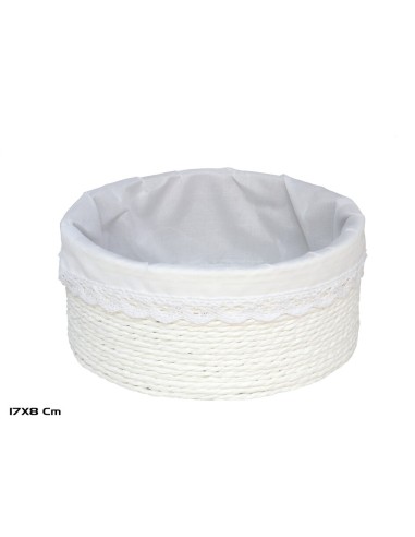 CESTA AZKAR BLANCO RED. 17X8CM