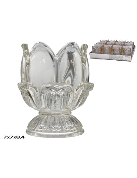 PORTAVELAS CRISTAL ORENSE 7X8,4CM