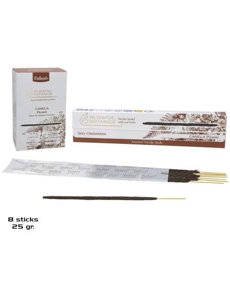 INCIENSO 25G 8 STICKS TULASI SPICY CINNAMON