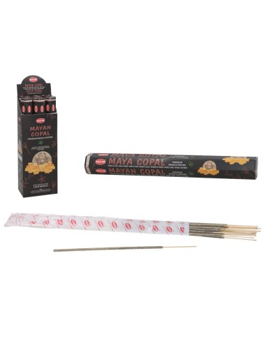 INCIENSO HEXAGONAL 15 STICKS MAYAN COPAL MASALA