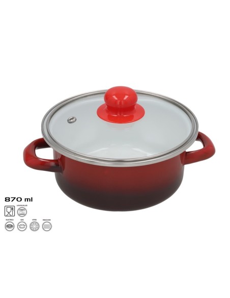 CACEROLA ESMALTADA MOON 16X7 CM