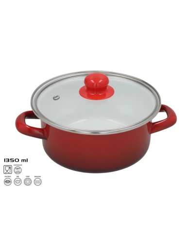 CACEROLA ESMALTADA MOON 18X8 CM