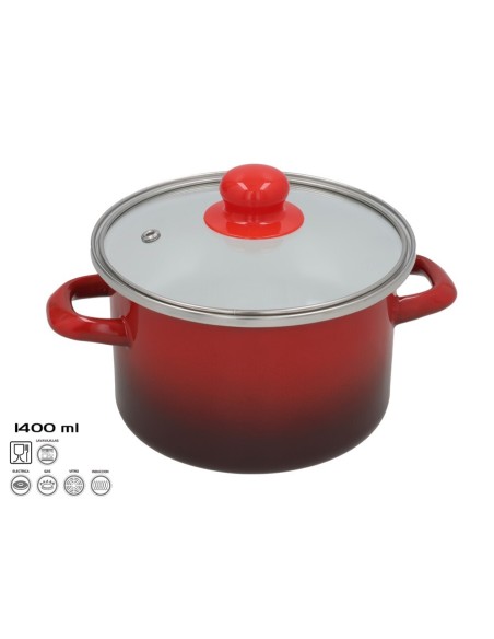 OLLA ESMALTADA MOON 16X10 CM