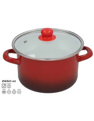 OLLA ESMALTADA MOON  20X12 CM