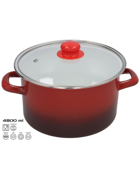 OLLA ESMALTADA MOON  24X14 CM