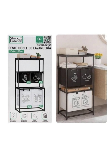 CESTO DOBLE DE LAVADERIA