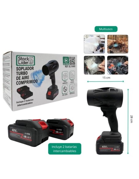 SL10480 SOPLADOR TURBO 2 BATERIAS