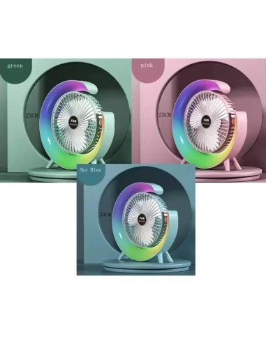VENTILADOR CON LUZ RGB
