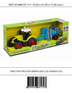 TRACTOR FRICCION REMOLQUE LUZ-SONIDO CAJ
