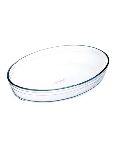 FUENTE 2L 30X21X7CM VIDRIO MOLDE OVAL