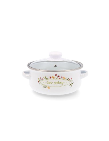 CACEROLA 18 CM ACERO ESMALTADO MEMORY