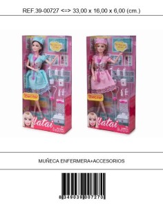 MUÑECA ENFERMERA+ACCESORIOS