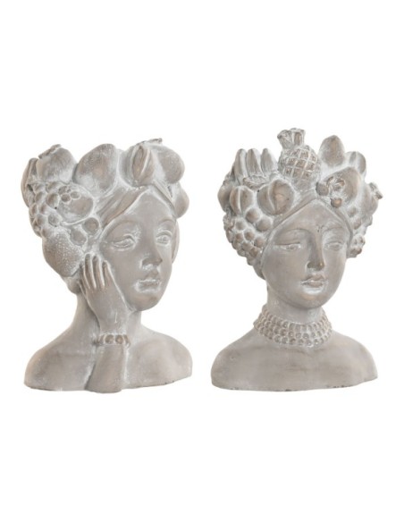 MACETERO CEMENTO 15X12X22 CHICA FRUTA 2 SURT.