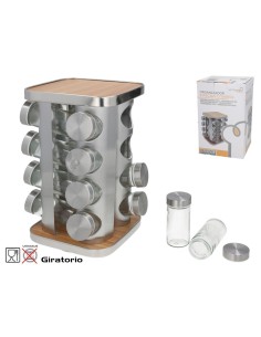 ORGANIZADOR ESPECIAS C/TARROS 16 17X28CM