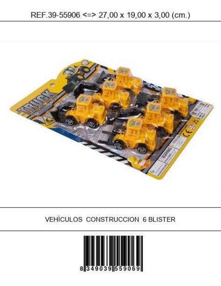VEH?CULOS  CONSTRUCCION  6 BLISTER