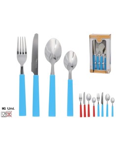 SET 16 CUBIERTOS DE COCINA YOLANDA 21,5CM 2 SURTID