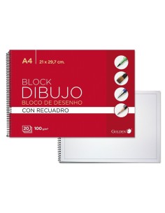 GOLDEN CUADERNO DE DIBUJO A4 PICTURE C/RECUADRO