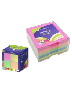 TACO NOTAS 400 HOJAS NEON 75*75 C/ CAJA P