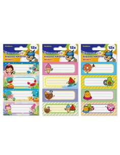 ETIQUETAS ADHESIVAS LIBROS FANTASY - PACK 12 UDS