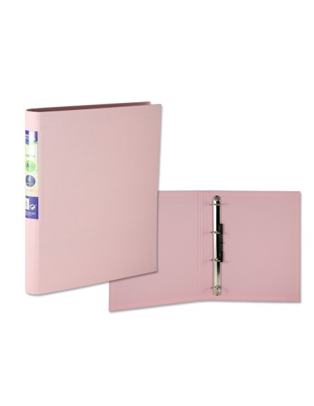 CARPETA PP A4 4A-25 LOMO REDONDO PASTEL ROSA
