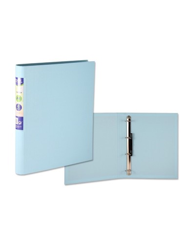 CARPETA PP A4 4A-25 LOMO REDONDO PASTEL AZUL